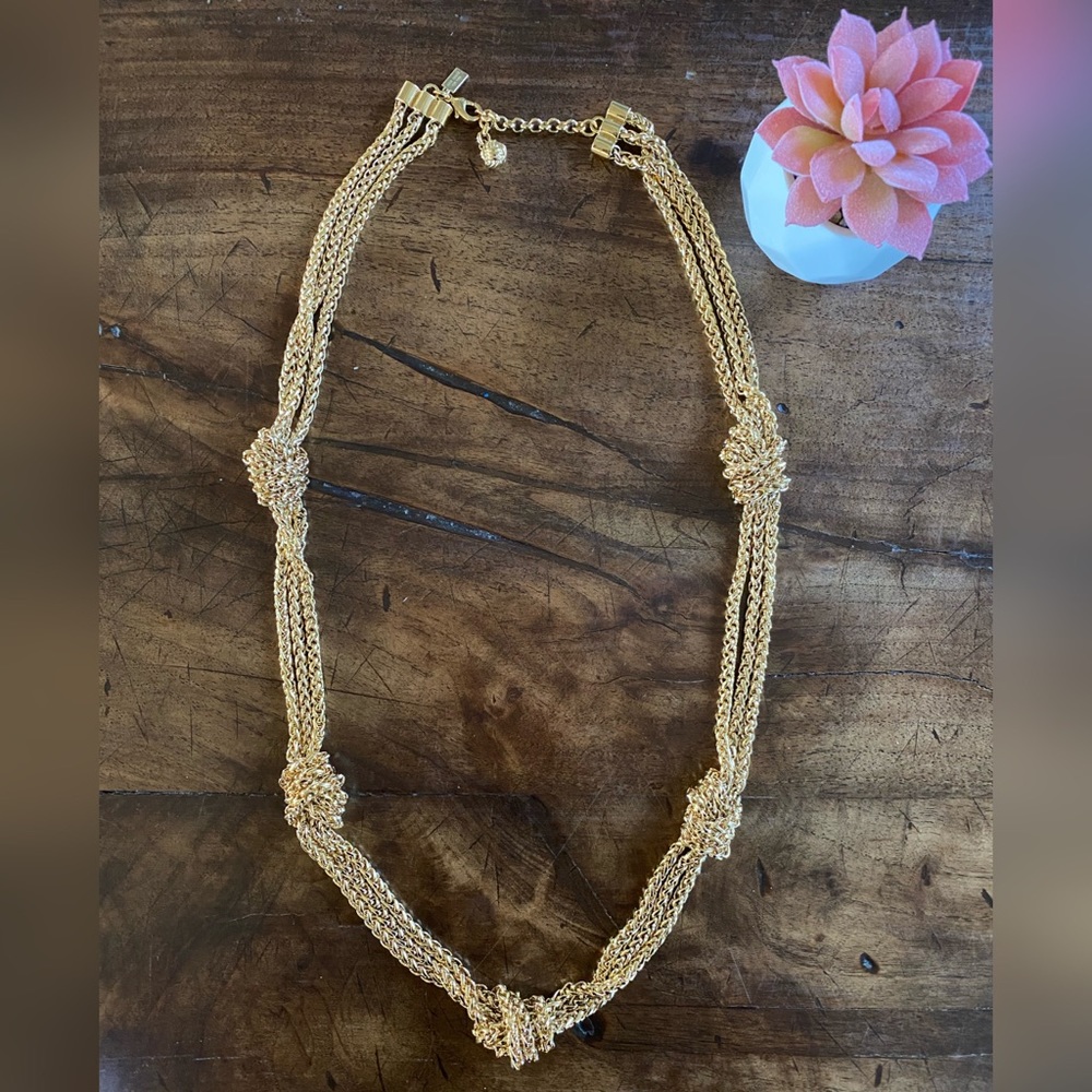 Kate Spade Chunky Knot Gold Necklace